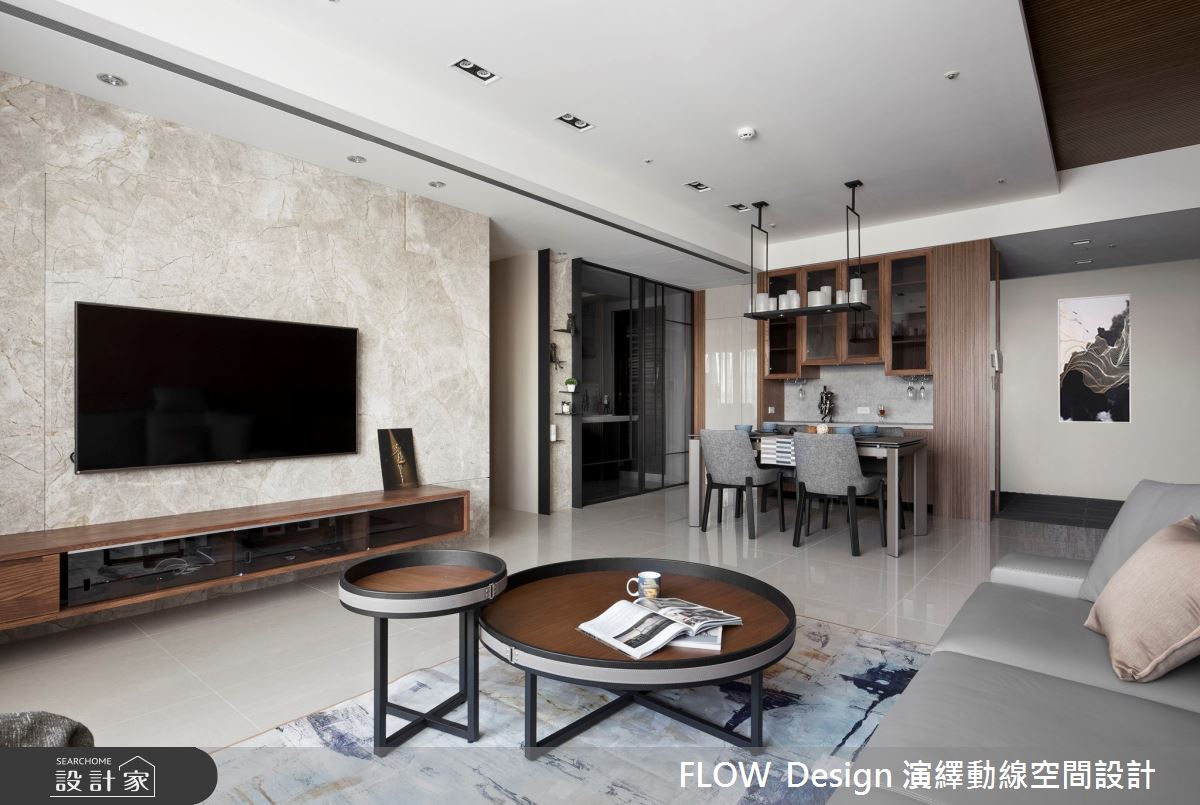 40坪新成屋(5年以下)＿現代風客廳案例圖片＿演繹動線設計公司＿演繹動線_07之4