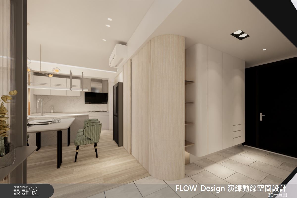 中古屋(5~15年)＿現代風玄關案例圖片＿演繹動線設計公司＿演繹動線_17之2