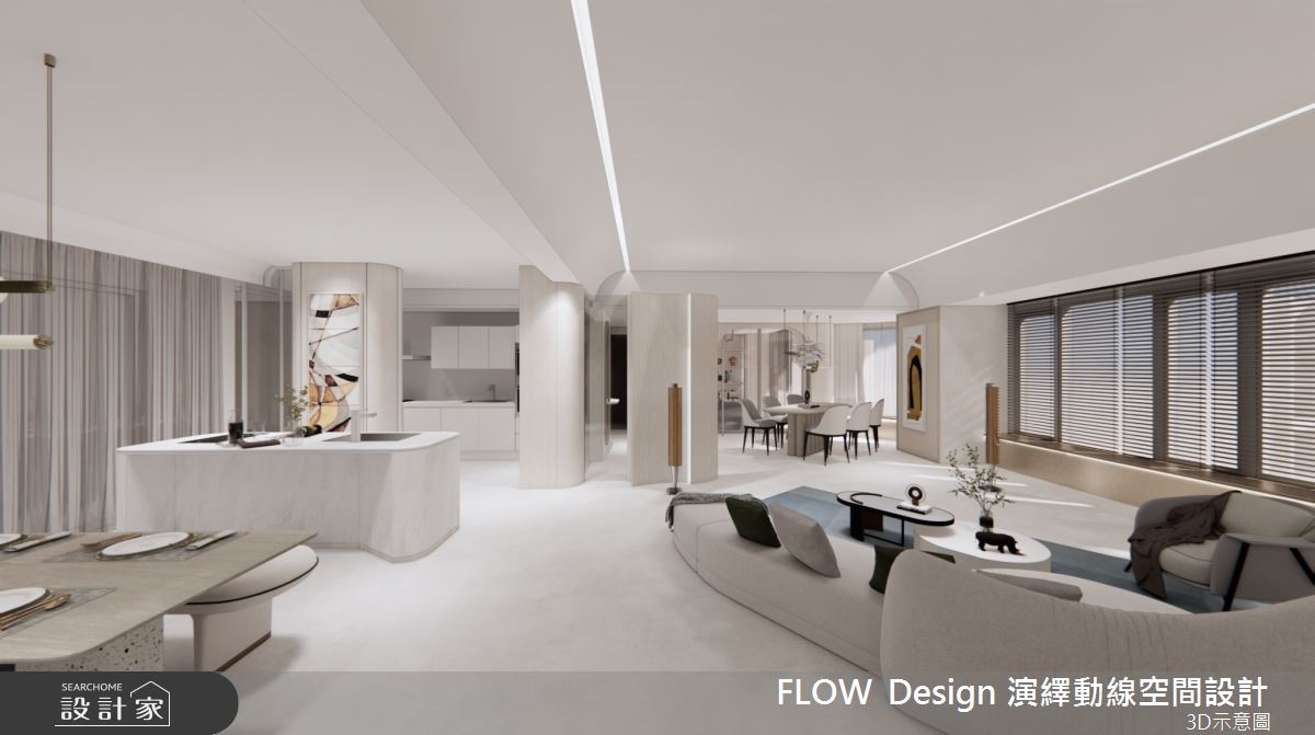 75坪新成屋(5年以下)＿簡約風客廳案例圖片＿演繹動線設計公司＿演繹動線_18之9