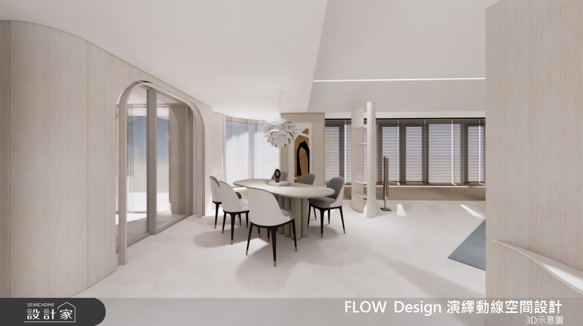 75坪新成屋(5年以下)＿簡約風餐廳中島案例圖片＿演繹動線設計公司＿演繹動線_18之11
