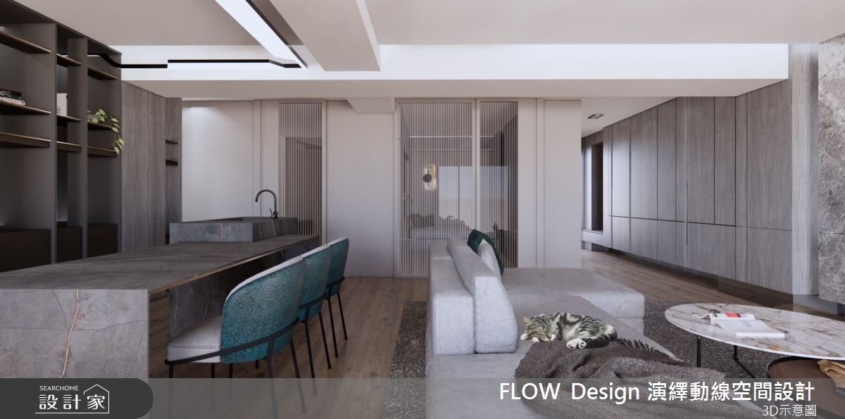 38坪老屋(16~30年)＿現代風客廳案例圖片＿演繹動線設計公司＿演繹動線_19之2