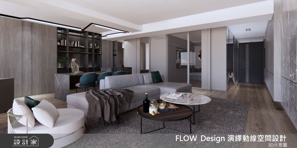 38坪老屋(16~30年)＿現代風客廳案例圖片＿演繹動線設計公司＿演繹動線_19之1