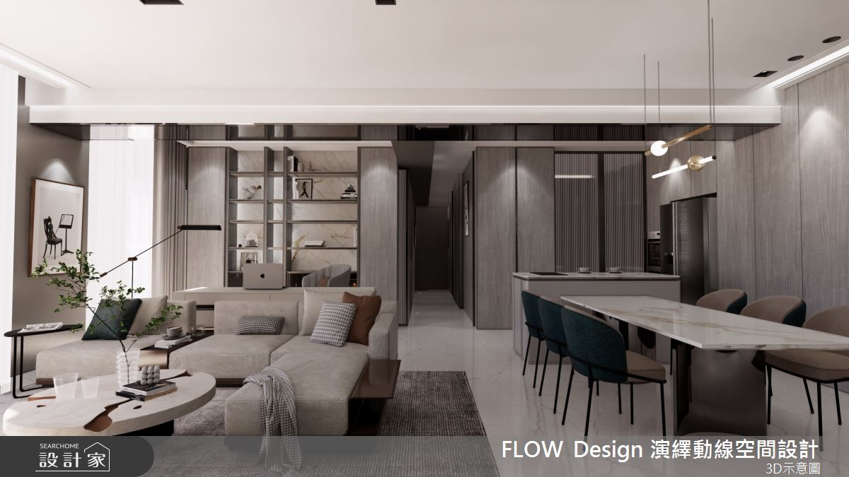 40坪中古屋(5~15年)＿美式風客廳案例圖片＿演繹動線設計公司＿演繹動線_21之5