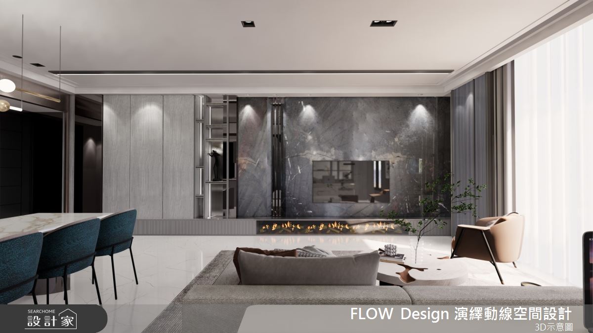 40坪中古屋(5~15年)＿美式風客廳案例圖片＿演繹動線設計公司＿演繹動線_21之8