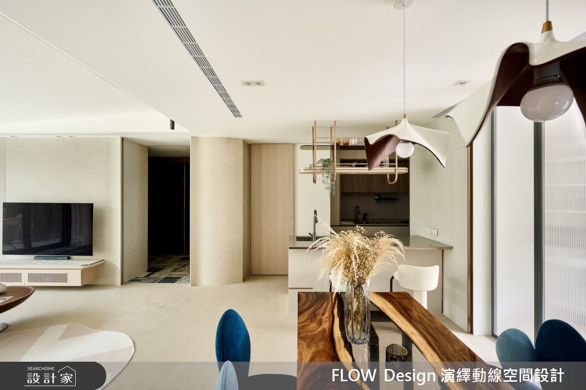 37坪老屋(50年以上)＿現代風客廳餐廳廚房吧檯中島案例圖片＿演繹動線設計公司＿演繹動線_28之14