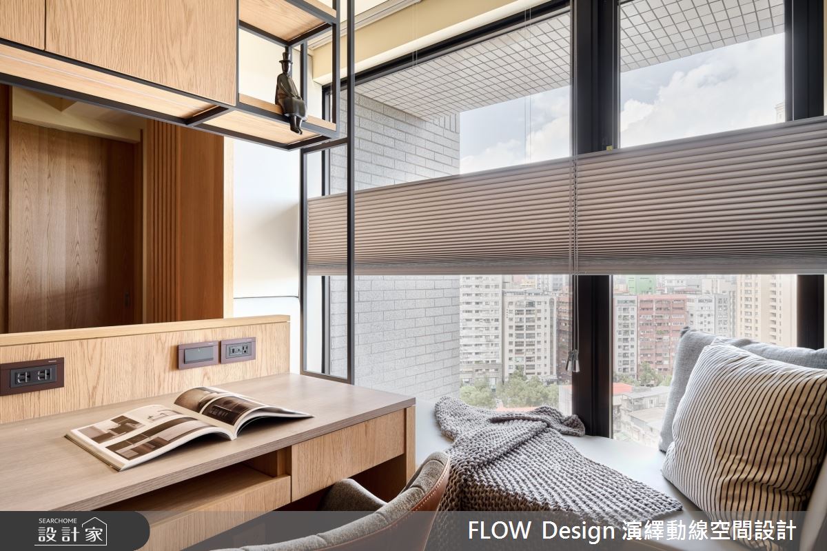 26坪新成屋(5年以下)＿人文禪風書房工作區臥榻案例圖片＿演繹動線設計公司＿演繹動線_29之22