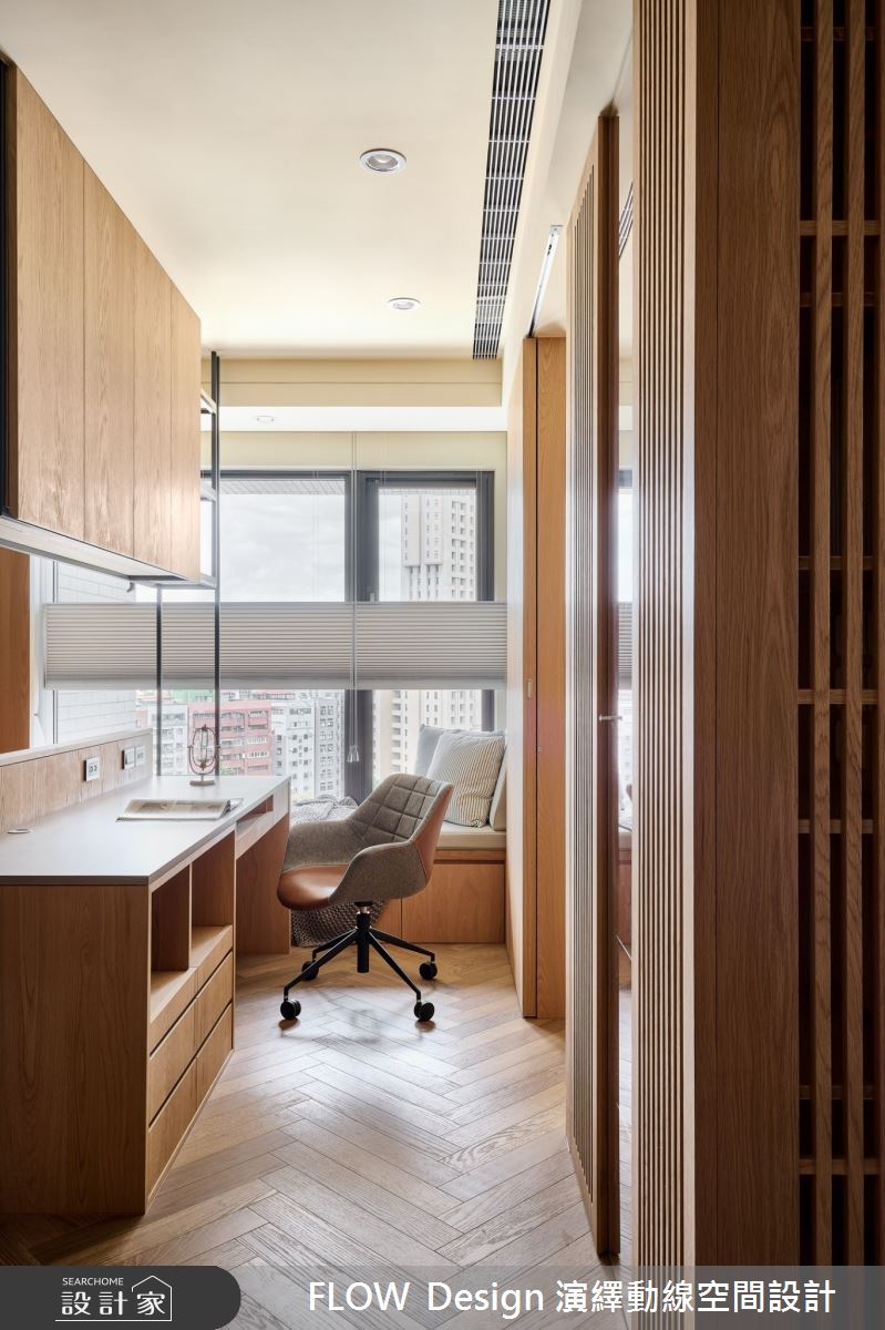 26坪新成屋(5年以下)＿人文禪風書房工作區臥榻案例圖片＿演繹動線設計公司＿演繹動線_29之23