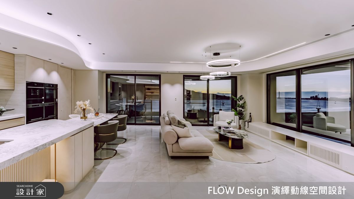 46坪新成屋(5年以下)＿現代風客廳餐廳廚房中島案例圖片＿演繹動線設計公司＿演繹動線_32之6