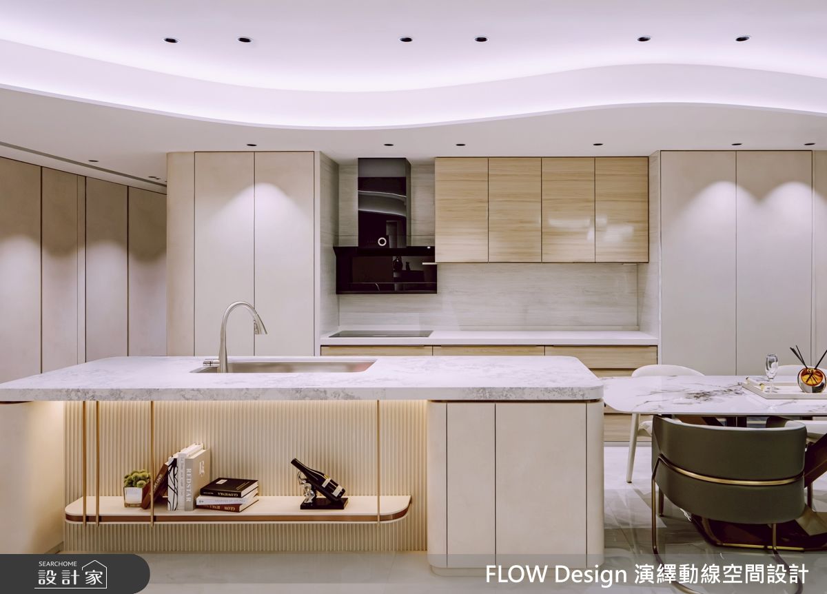 46坪新成屋(5年以下)＿現代風餐廳廚房中島案例圖片＿演繹動線設計公司＿演繹動線_32之11