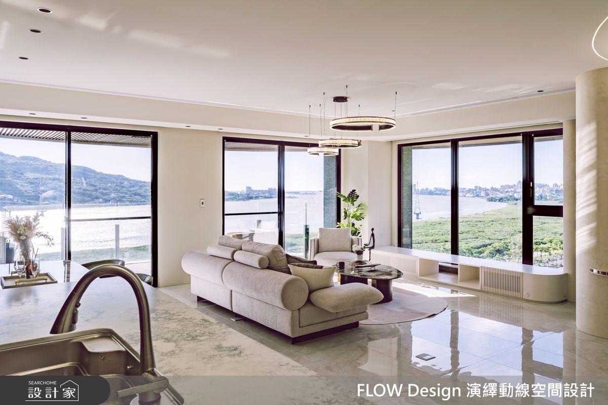 46坪新成屋(5年以下)＿現代風客廳中島案例圖片＿演繹動線設計公司＿演繹動線_32之4