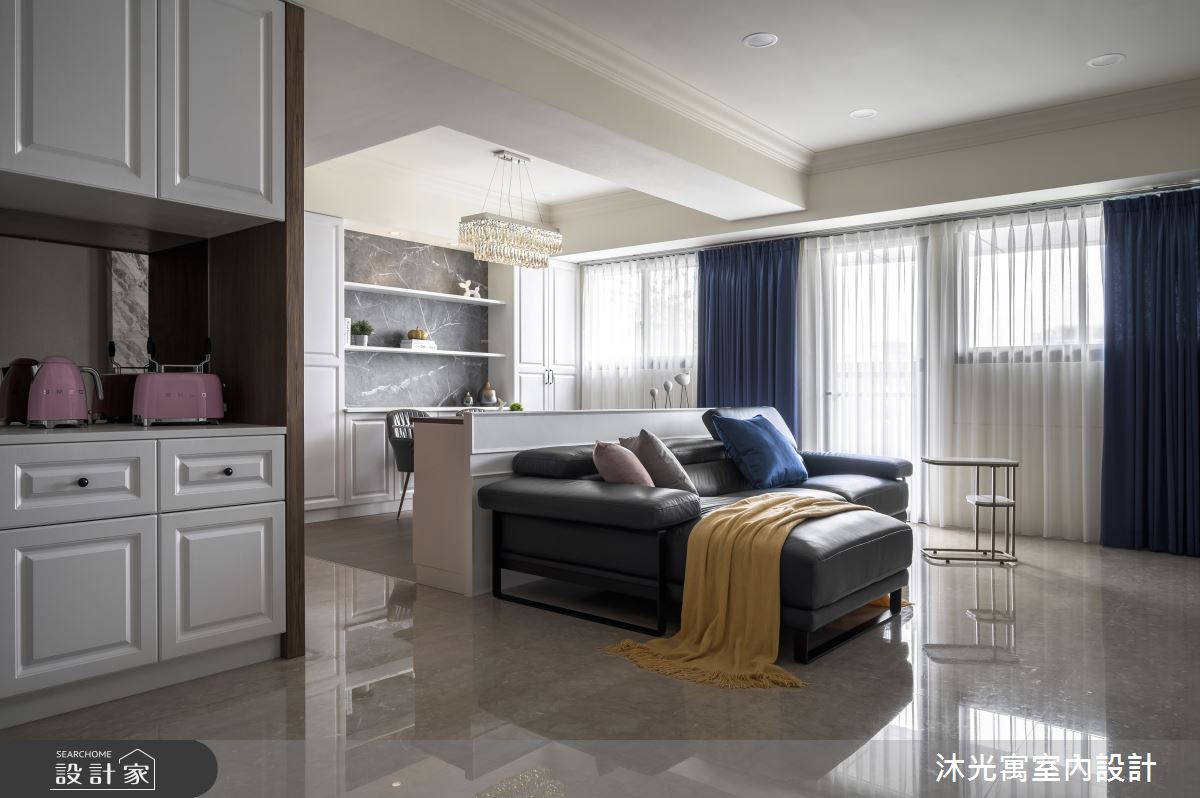 45坪新成屋(5年以下)＿新古典客廳案例圖片＿沐光寓室內設計＿沐光寓_02之4