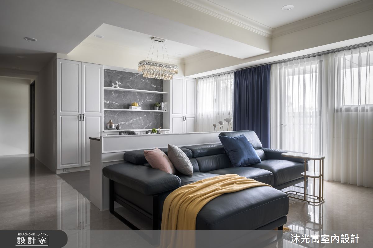 45坪新成屋(5年以下)＿新古典客廳案例圖片＿沐光寓室內設計＿沐光寓_02之10