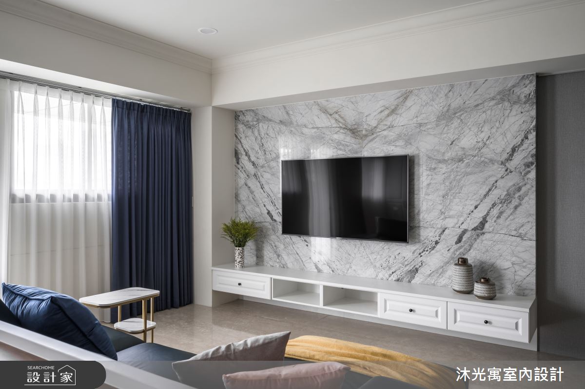 45坪新成屋(5年以下)＿新古典客廳案例圖片＿沐光寓室內設計＿沐光寓_02之9