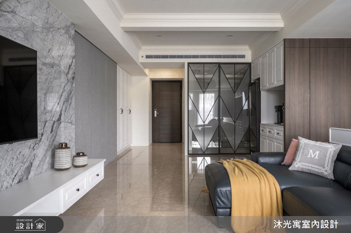 45坪新成屋(5年以下)＿新古典客廳案例圖片＿沐光寓室內設計＿沐光寓_02之2