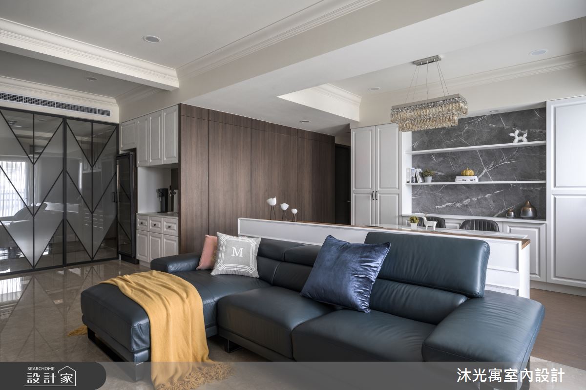 45坪新成屋(5年以下)＿新古典客廳案例圖片＿沐光寓室內設計＿沐光寓_02之12