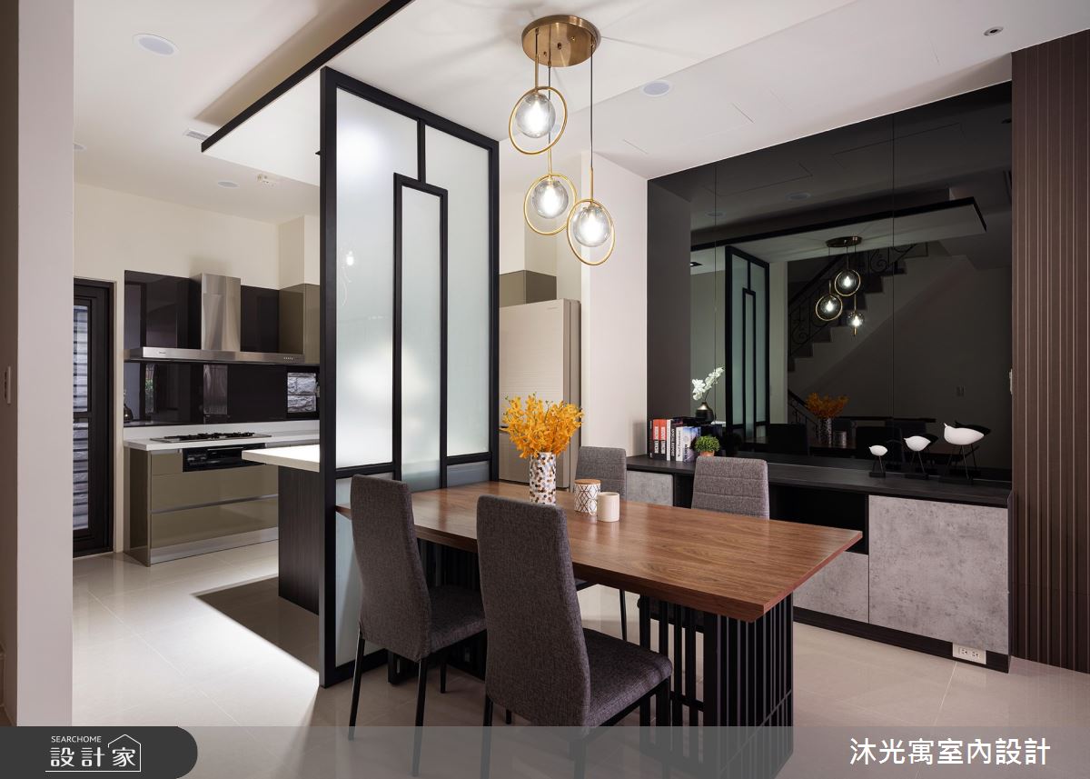 80坪中古屋(5~15年)＿現代風餐廳中島案例圖片＿沐光寓室內設計＿沐光寓_03之7
