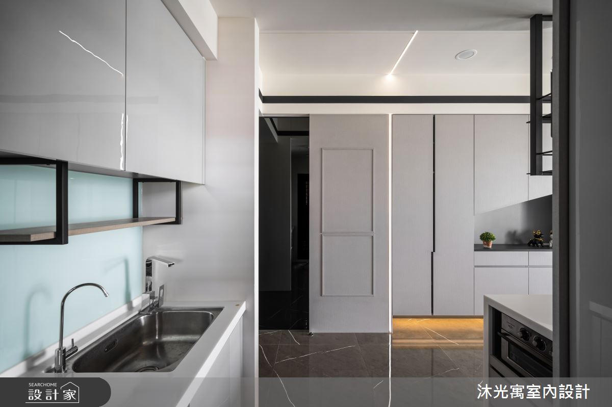 18坪新成屋(5年以下)＿現代風廚房吧檯案例圖片＿沐光寓室內設計＿沐光寓_06之9