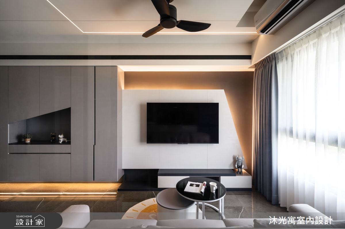18坪新成屋(5年以下)＿現代風客廳案例圖片＿沐光寓室內設計＿沐光寓_06之12