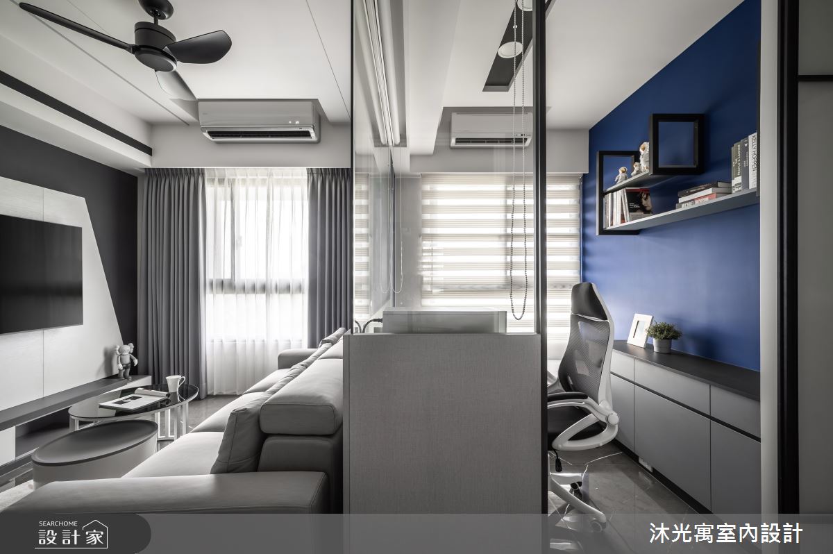 18坪新成屋(5年以下)＿現代風客廳書房工作區案例圖片＿沐光寓室內設計＿沐光寓_06之19