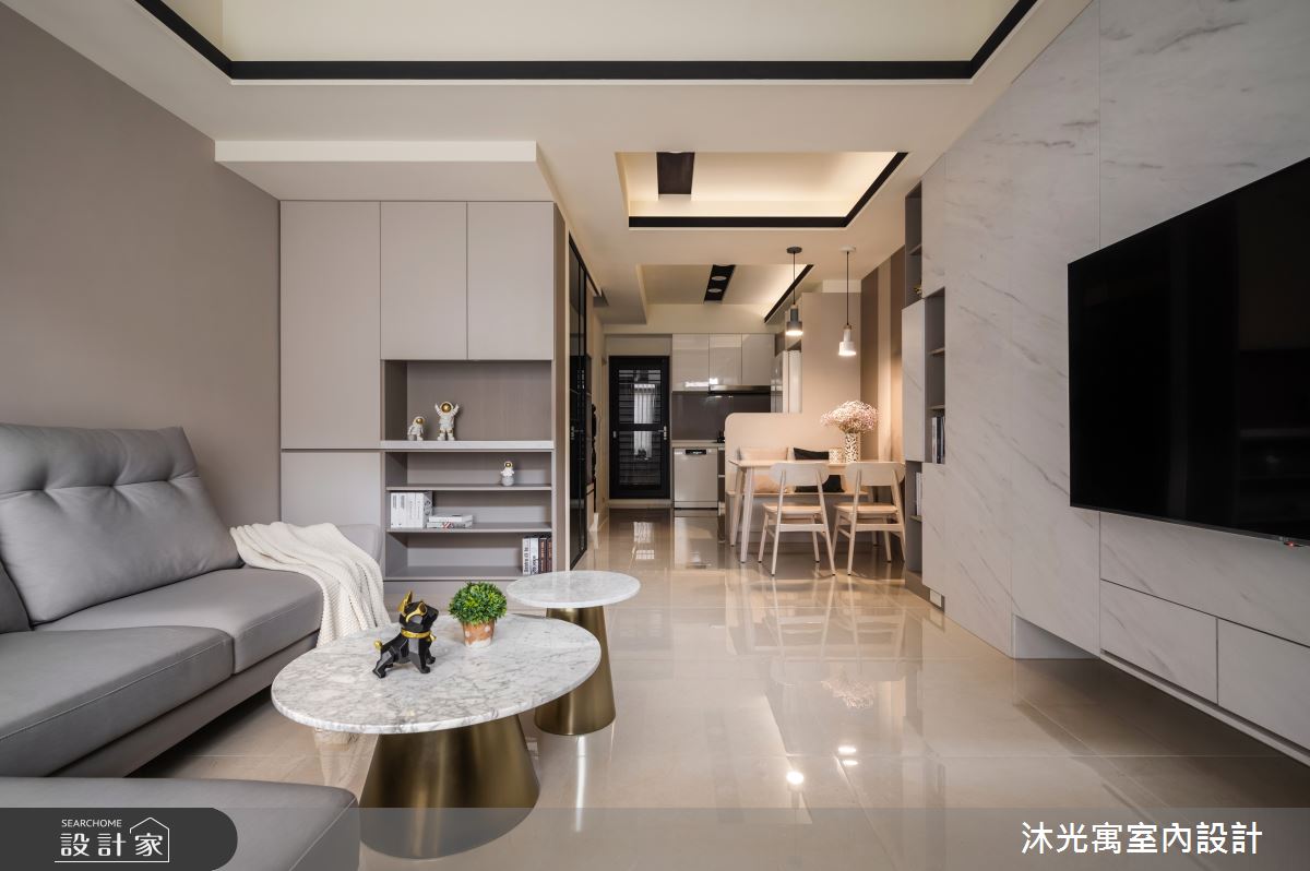 30坪新成屋(5年以下)＿現代風客廳案例圖片＿沐光寓室內設計＿沐光寓_07之2