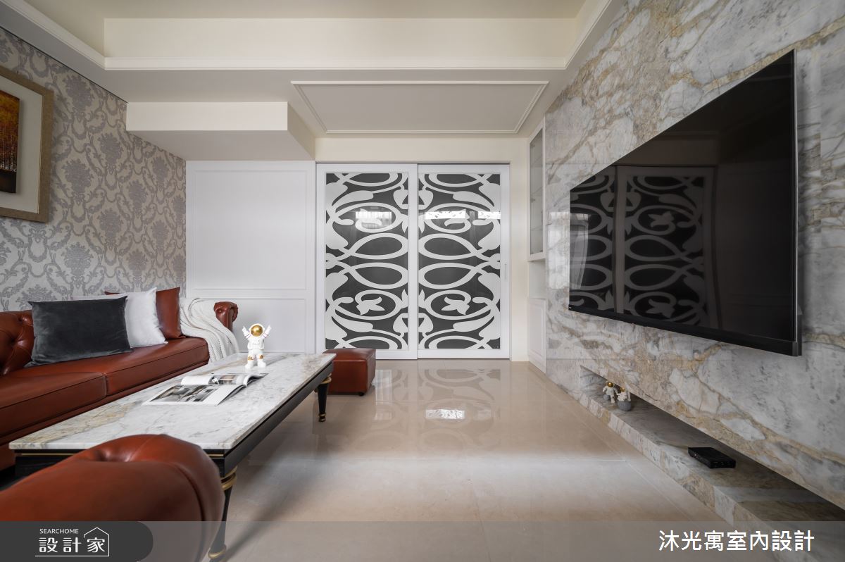 30坪新成屋(5年以下)＿新古典客廳案例圖片＿沐光寓室內設計＿沐光寓_08之2