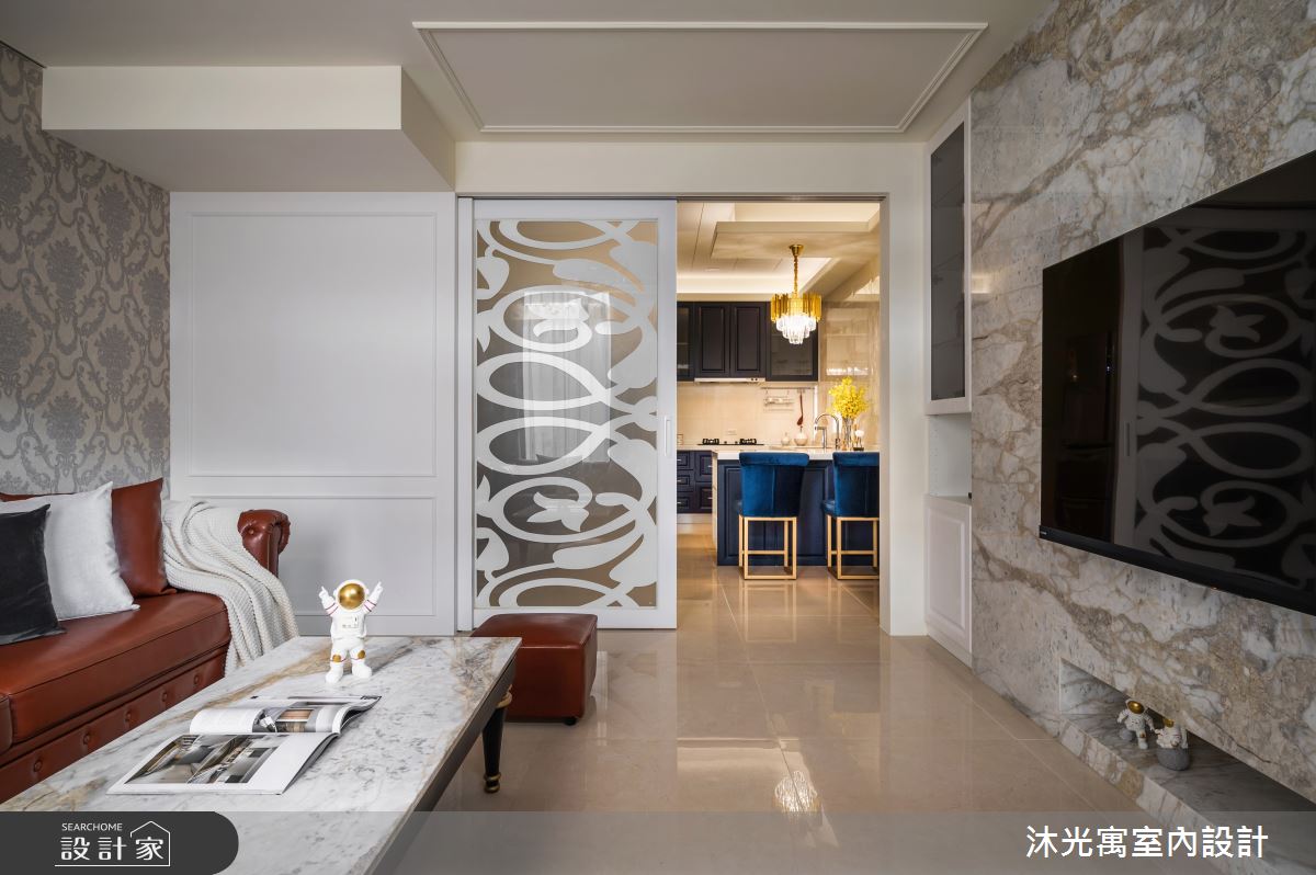 30坪新成屋(5年以下)＿新古典客廳案例圖片＿沐光寓室內設計＿沐光寓_08之3