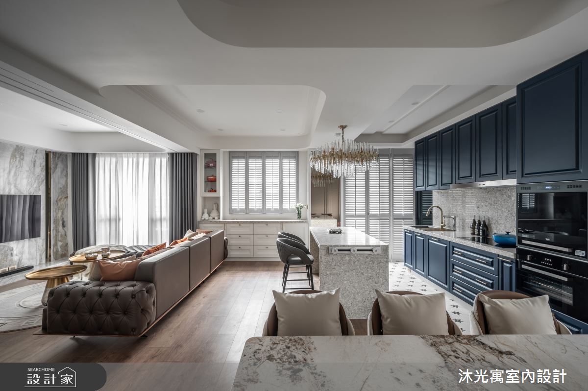 46坪新成屋(5年以下)＿混搭風餐廳廚房中島案例圖片＿沐光寓室內設計＿沐光寓_09之18