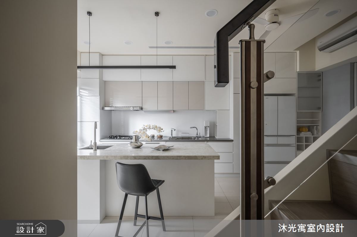 72坪新成屋(5年以下)＿現代風餐廳廚房中島案例圖片＿沐光寓室內設計＿沐光寓_10之17
