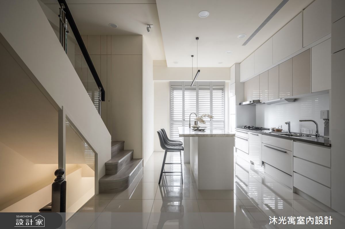 72坪新成屋(5年以下)＿現代風餐廳廚房中島案例圖片＿沐光寓室內設計＿沐光寓_10之13