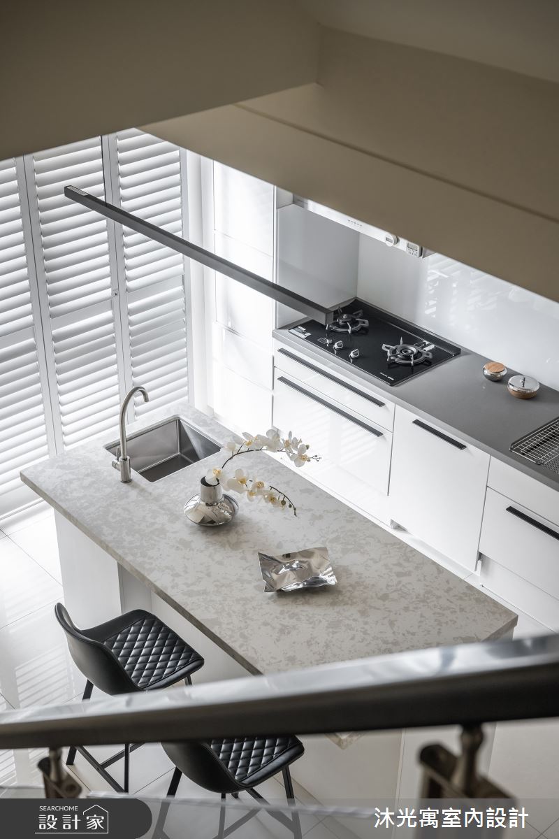 72坪新成屋(5年以下)＿現代風餐廳廚房中島案例圖片＿沐光寓室內設計＿沐光寓_10之23