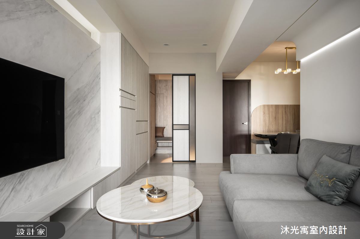 25坪新成屋(5年以下)＿混搭風玄關客廳餐廳案例圖片＿沐光寓室內設計＿沐光寓_11之12