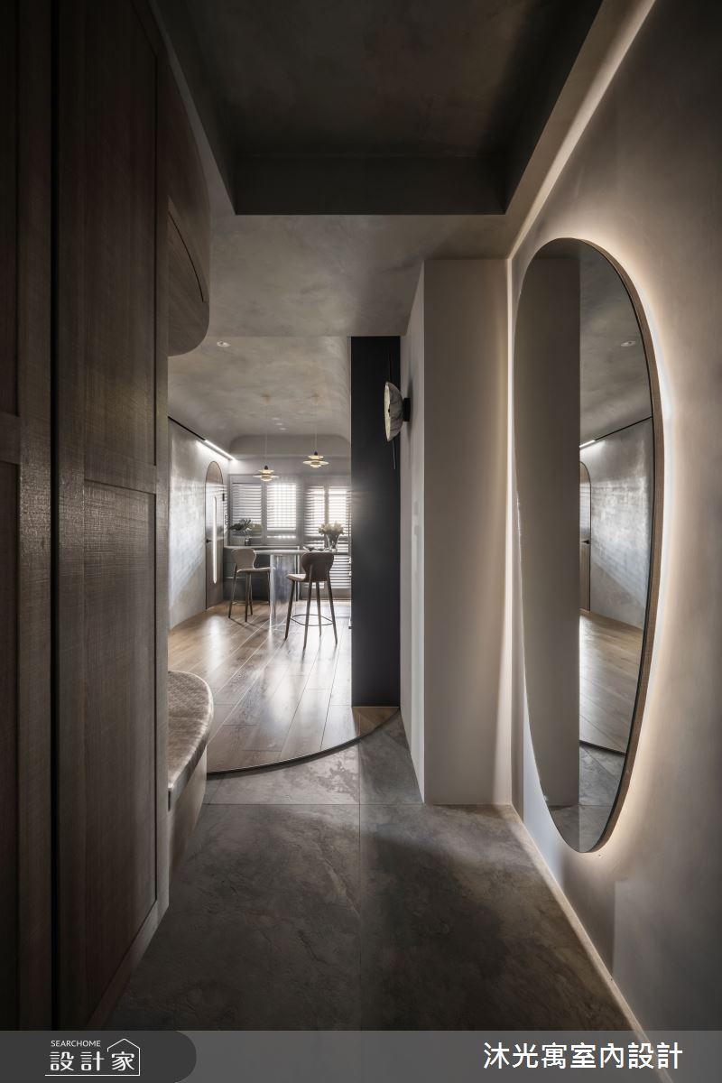 14坪新成屋(5年以下)＿侘寂風玄關案例圖片＿沐光寓室內設計＿沐光寓_12之2