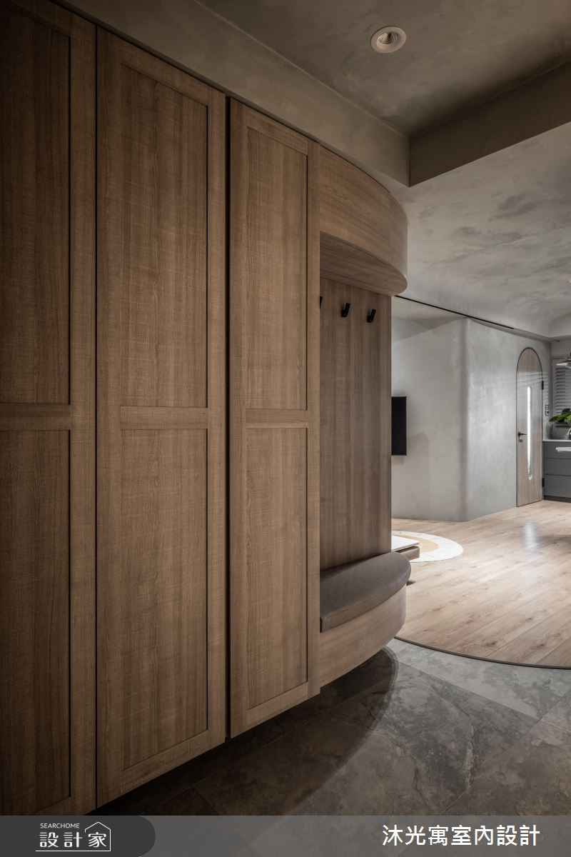 14坪新成屋(5年以下)＿侘寂風玄關案例圖片＿沐光寓室內設計＿沐光寓_12之4