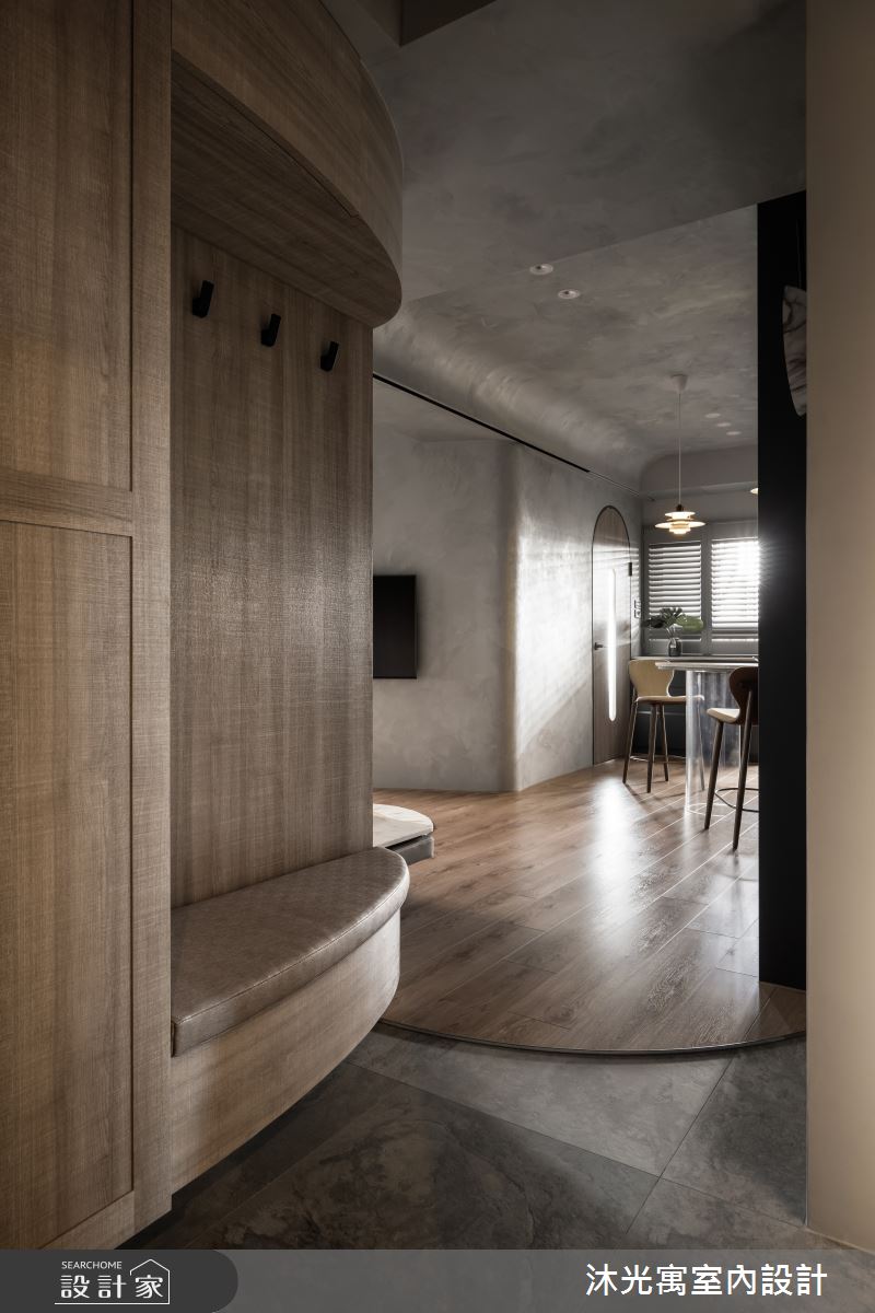 14坪新成屋(5年以下)＿侘寂風玄關案例圖片＿沐光寓室內設計＿沐光寓_12之5