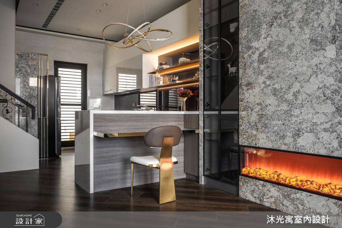 85坪新成屋(5年以下)＿現代風客廳中島案例圖片＿沐光寓室內設計＿沐光寓_13之12