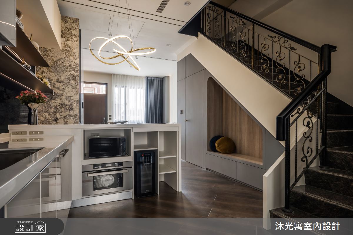 85坪新成屋(5年以下)＿現代風廚房樓梯案例圖片＿沐光寓室內設計＿沐光寓_13之15