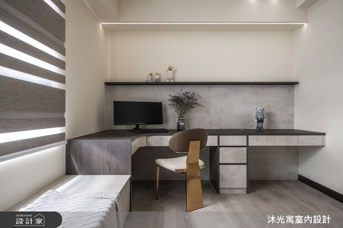 85坪新成屋(5年以下)＿現代風書房臥榻多功能室案例圖片＿沐光寓室內設計＿沐光寓_13之31