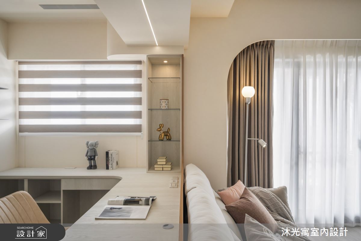 23坪新成屋(5年以下)＿混搭風客廳書房案例圖片＿沐光寓室內設計＿沐光寓_14之14