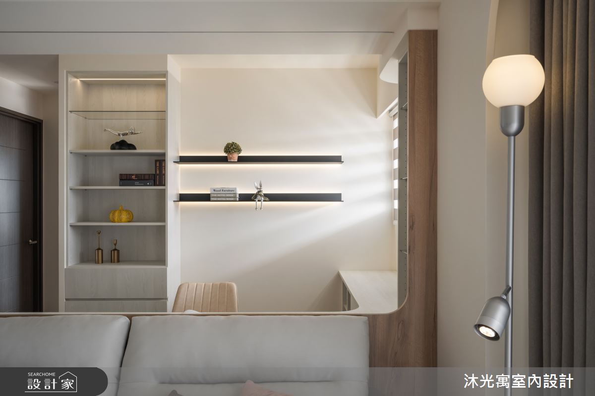 23坪新成屋(5年以下)＿混搭風客廳書房案例圖片＿沐光寓室內設計＿沐光寓_14之13