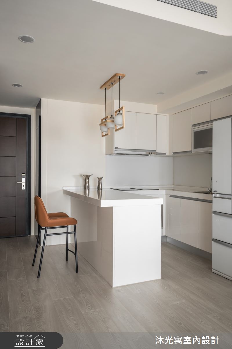 23坪新成屋(5年以下)＿混搭風餐廳廚房吧檯中島案例圖片＿沐光寓室內設計＿沐光寓_14之17