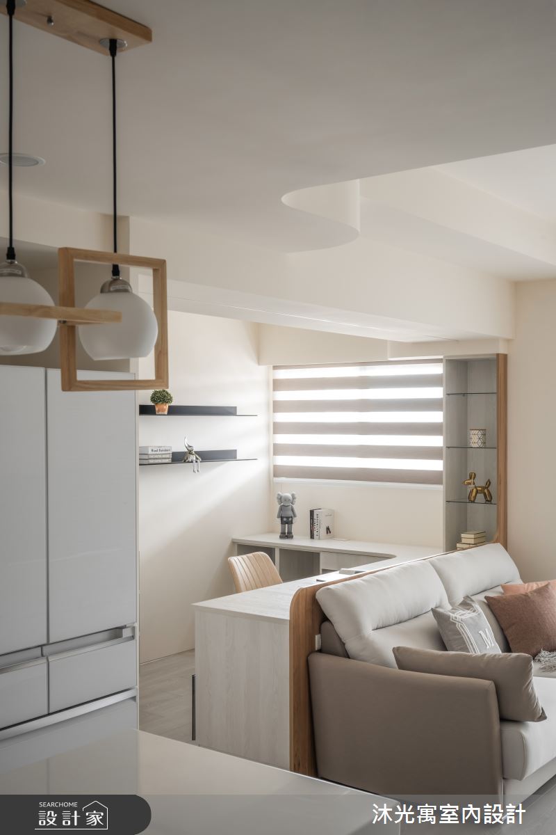 23坪新成屋(5年以下)＿混搭風客廳書房案例圖片＿沐光寓室內設計＿沐光寓_14之20