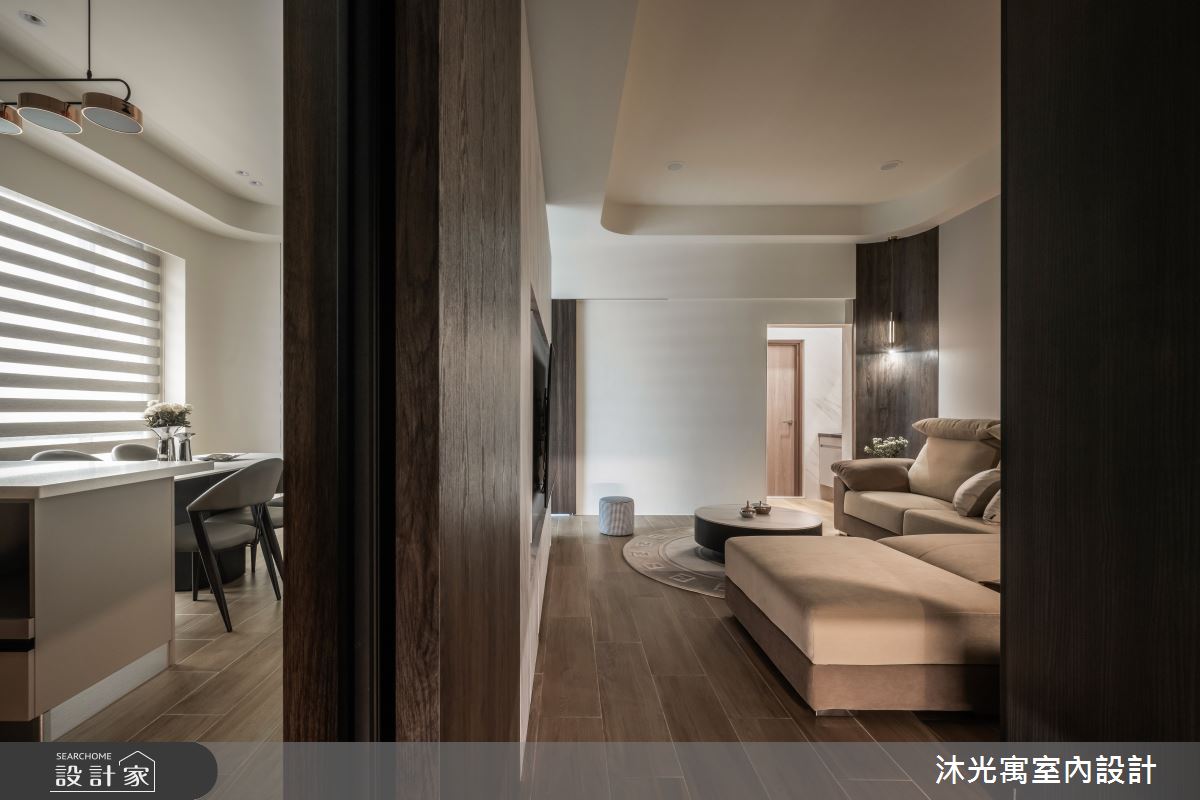 46坪新成屋(5年以下)＿現代風客廳餐廳中島案例圖片＿沐光寓室內設計＿沐光寓_15之7