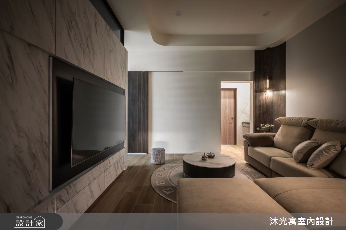 46坪新成屋(5年以下)＿現代風客廳案例圖片＿沐光寓室內設計＿沐光寓_15之5
