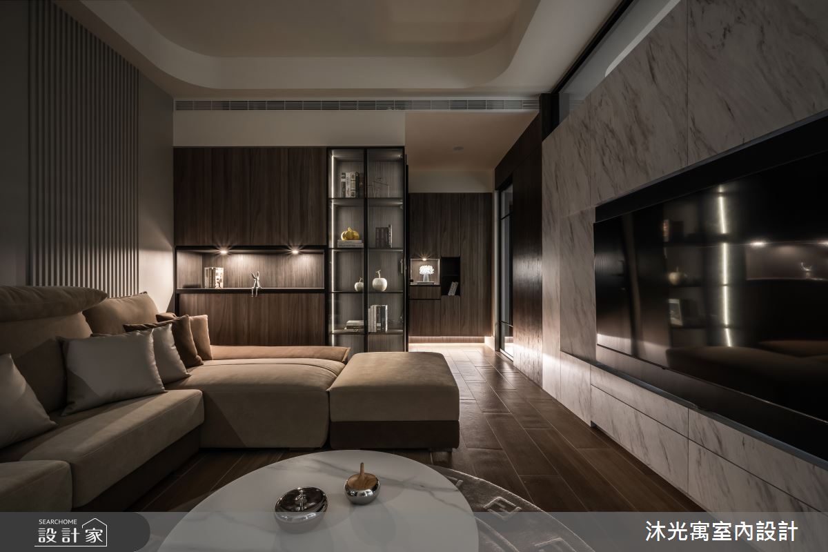 46坪新成屋(5年以下)＿現代風玄關客廳案例圖片＿沐光寓室內設計＿沐光寓_15之1