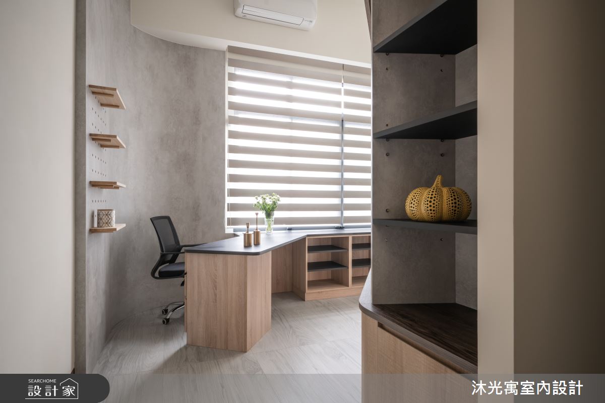 46坪新成屋(5年以下)＿現代風書房工作區案例圖片＿沐光寓室內設計＿沐光寓_15之32