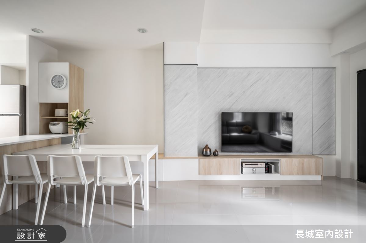 72坪老屋(31~40年)＿簡約風客廳餐廳案例圖片＿長城室內設計＿長城_01.三代共居之2