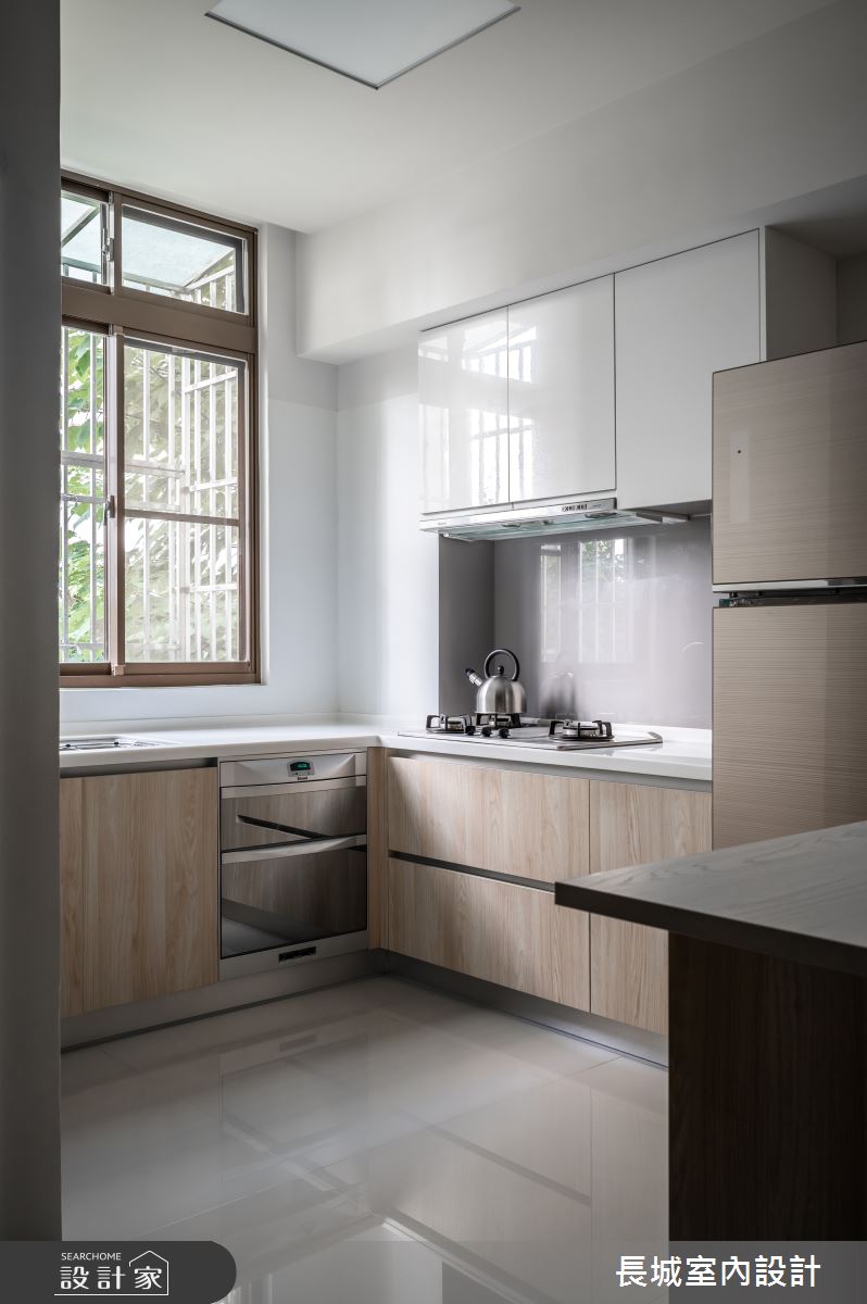 72坪老屋(31~40年)＿簡約風廚房案例圖片＿長城室內設計＿長城_01.三代共居之7