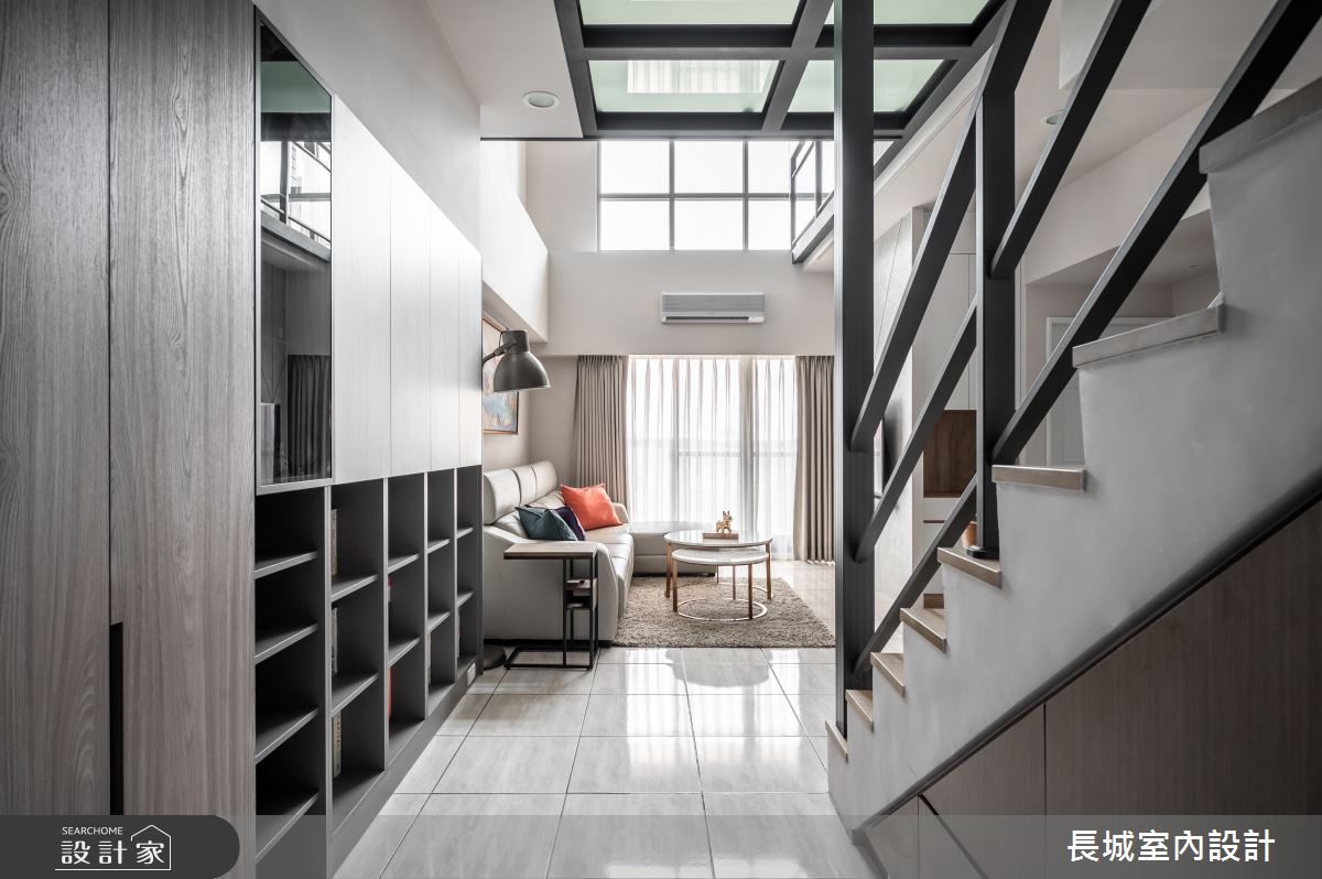 40坪老屋(31~40年)＿現代風玄關客廳案例圖片＿長城室內設計＿長城_02.陽光新居之2