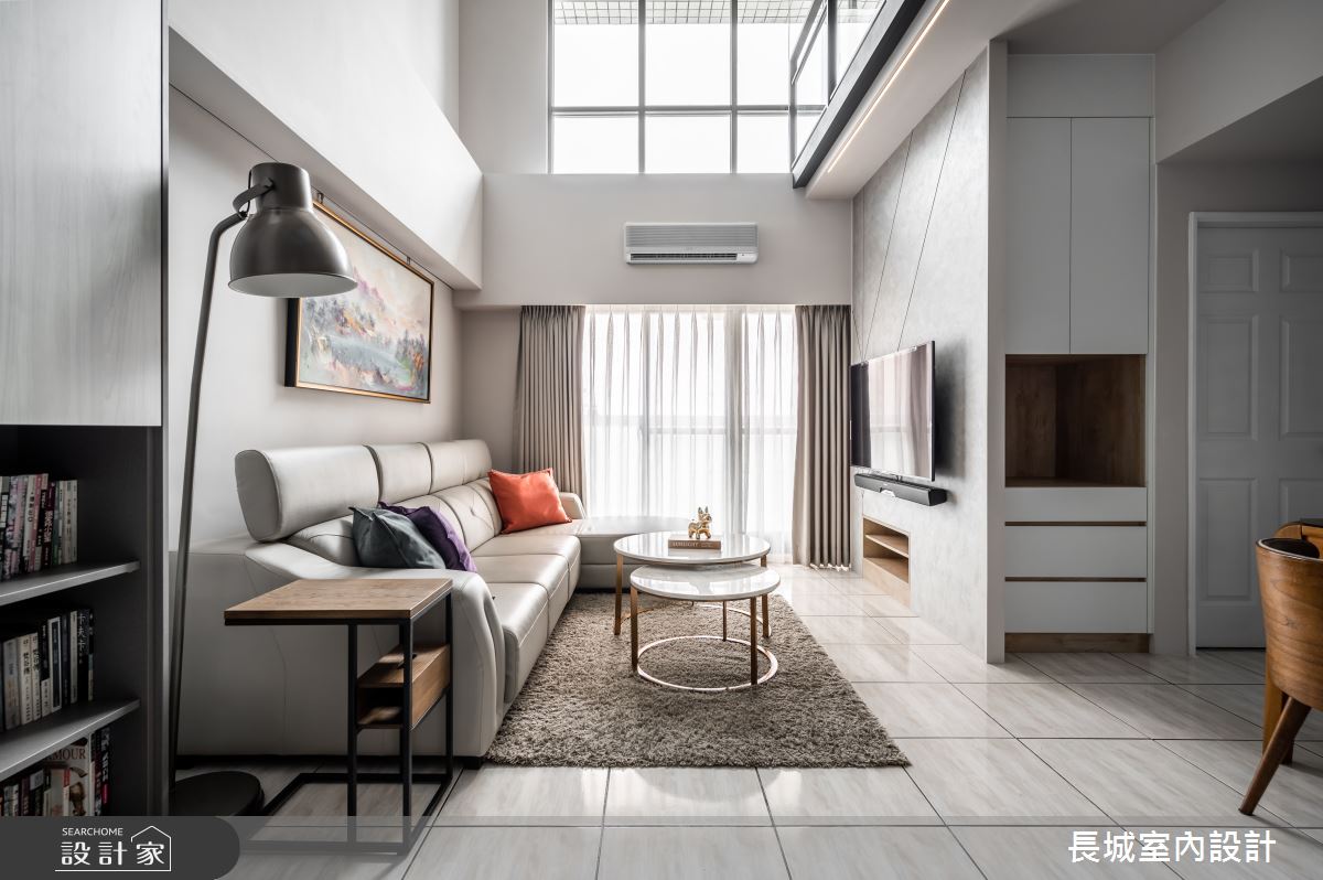 40坪老屋(31~40年)＿現代風客廳案例圖片＿長城室內設計＿長城_02.陽光新居之4