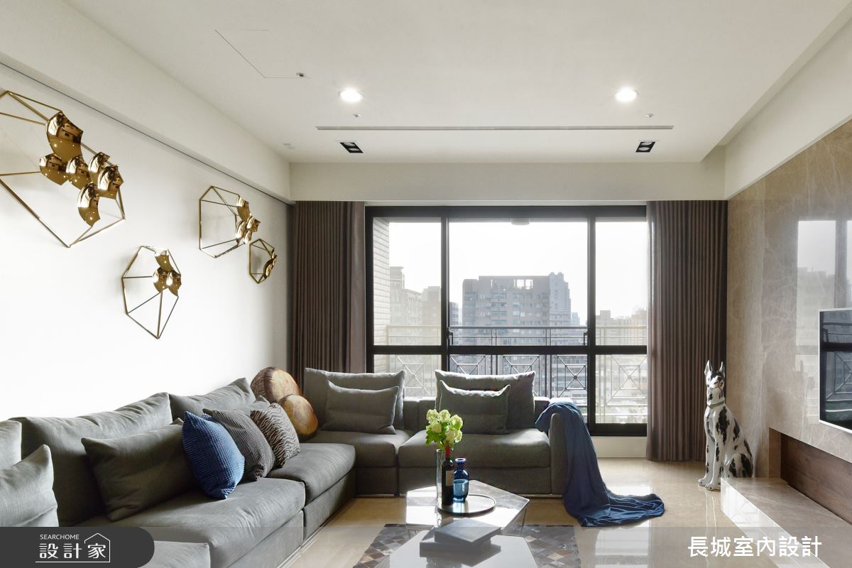 56坪新成屋(5年以下)＿人文禪風客廳案例圖片＿長城室內設計＿長城_03.三代禪居之2